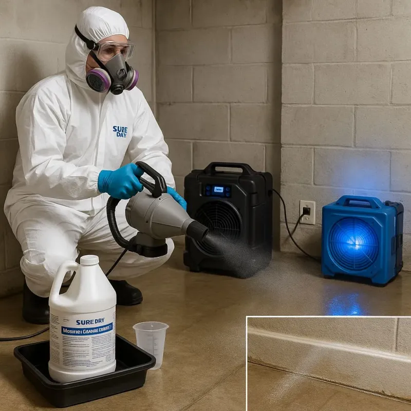 Sanitization and Odor Removal process in Crewe, VA